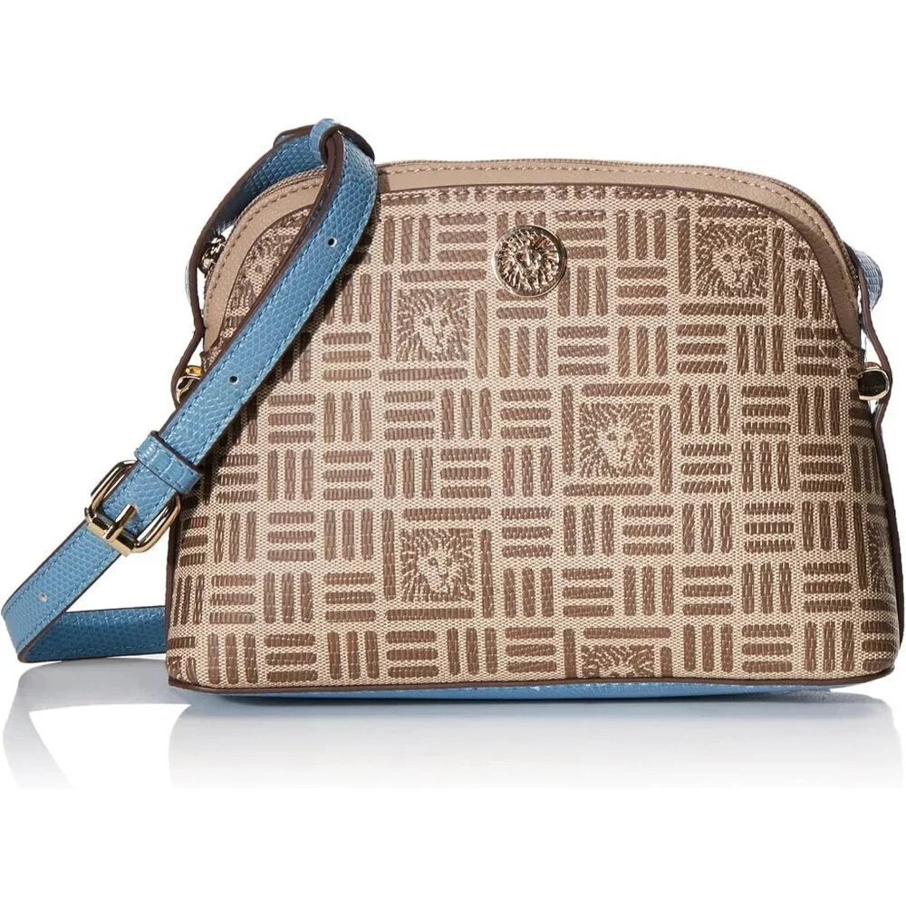 Dome Crossbody Bag Leather Cream Brown Oceana Rabbits Paw Women